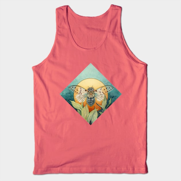 "Linger" - Ghost Cicada Tank Top by AshleyWittling